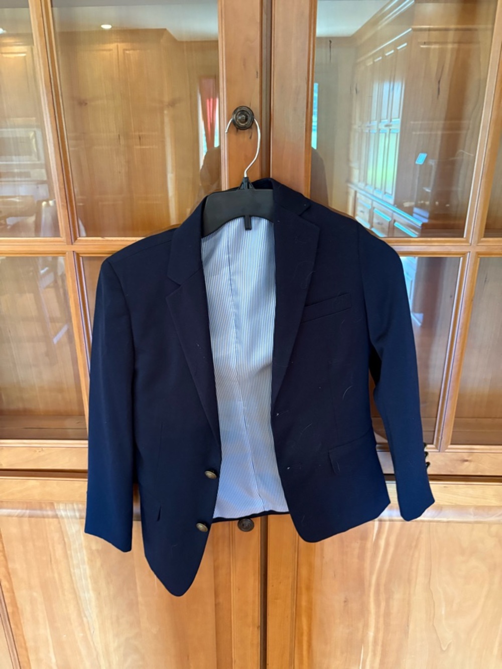 Navy boys Classic Blazer - Tailored Single-Breasted Jacket